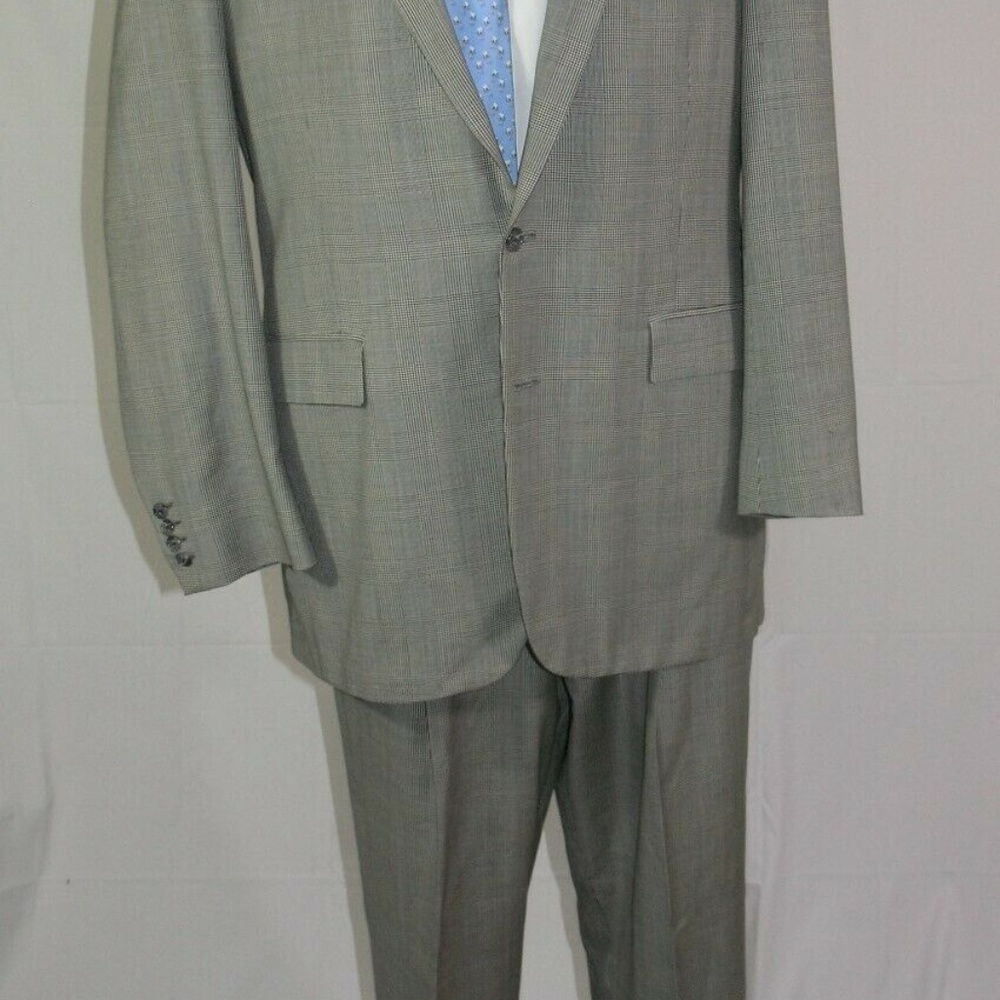 Mr. Ned Vitale Custom Made Two Button Suit 44xl - image 2